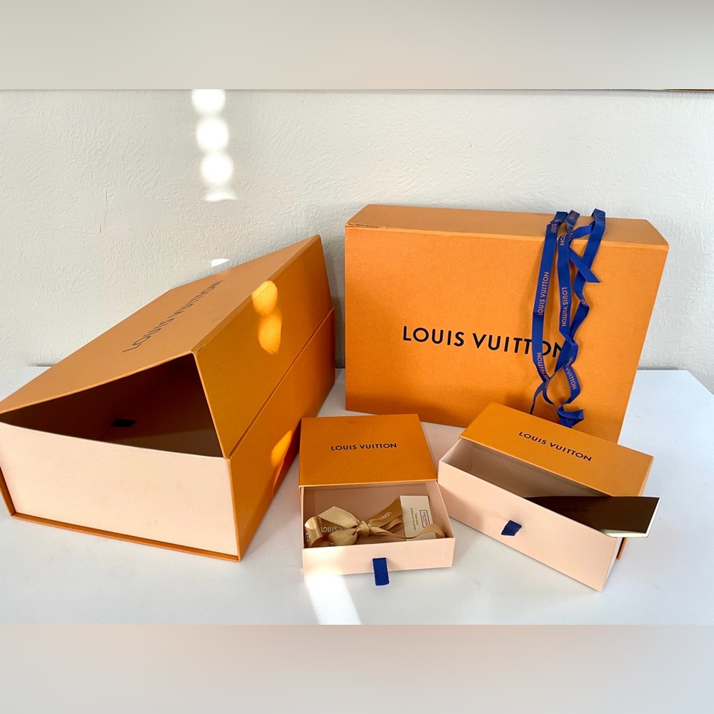 Lot of 4 Authentic Louis Vuitton gift boxes